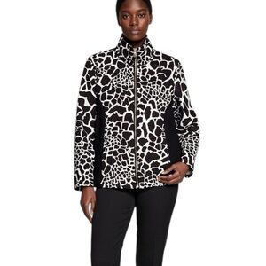 ALIA Abstract Print Lightweight Spring Jacket